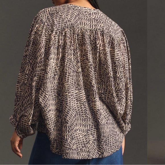 Pilcro Sydney Patterned Dolman Sleeve Blouse from Anthropologie - Picture 8 of 11